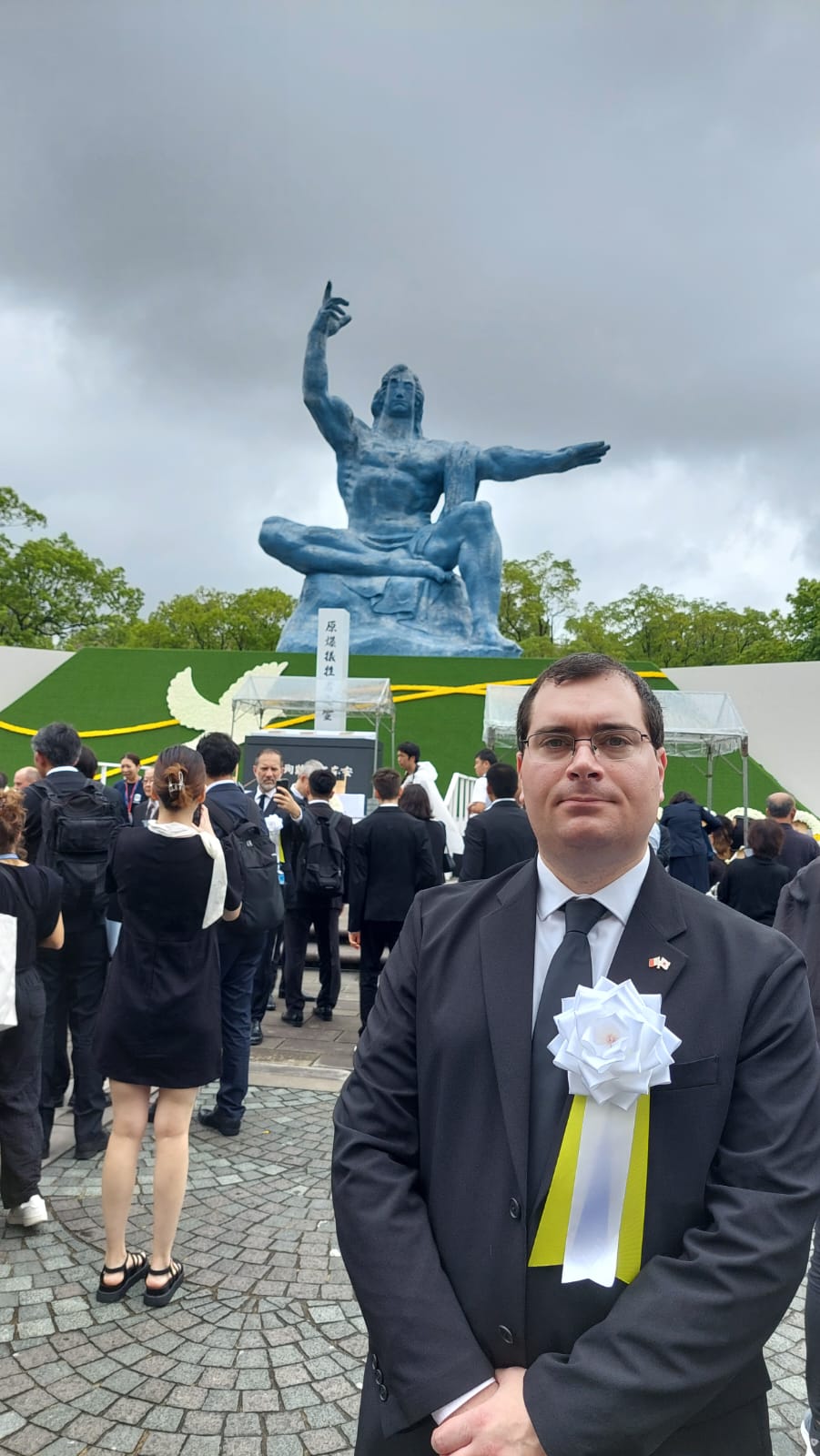 Deputy Head of Mission, Mr. Liam Gauci in Nagasaki on 9th August 2025