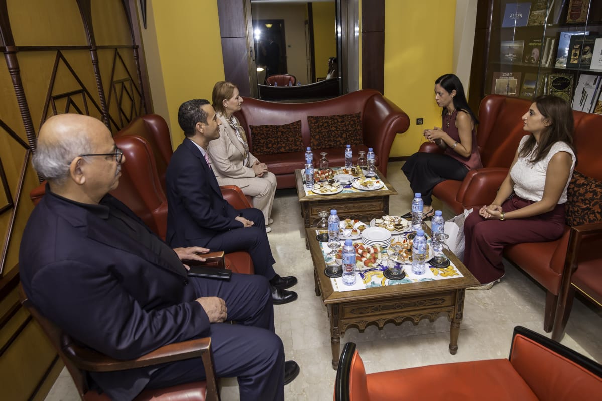 The Consul of Malta in Algiers, Ms Marsim Cassar meets HE Houria Meddahi, Minister of Tourism and Handicrafts of Algeria