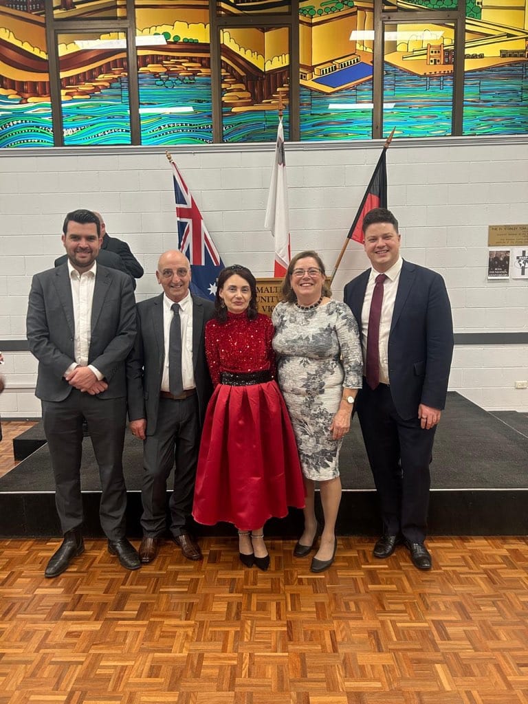The Hon. Mr Evan Mulholland, Deputy Leader of the Opposition, Mr Mario Sammut, Honorary Consul for the Latrobe Valley, Dr Gioconda Schembri, Consul General, Ms Edwidge Borg, MCCV Maltese language school coordinator, the Hon. Mr Michael Galea, representative of the Minister for Multicultural Affairs of the State of Victoria