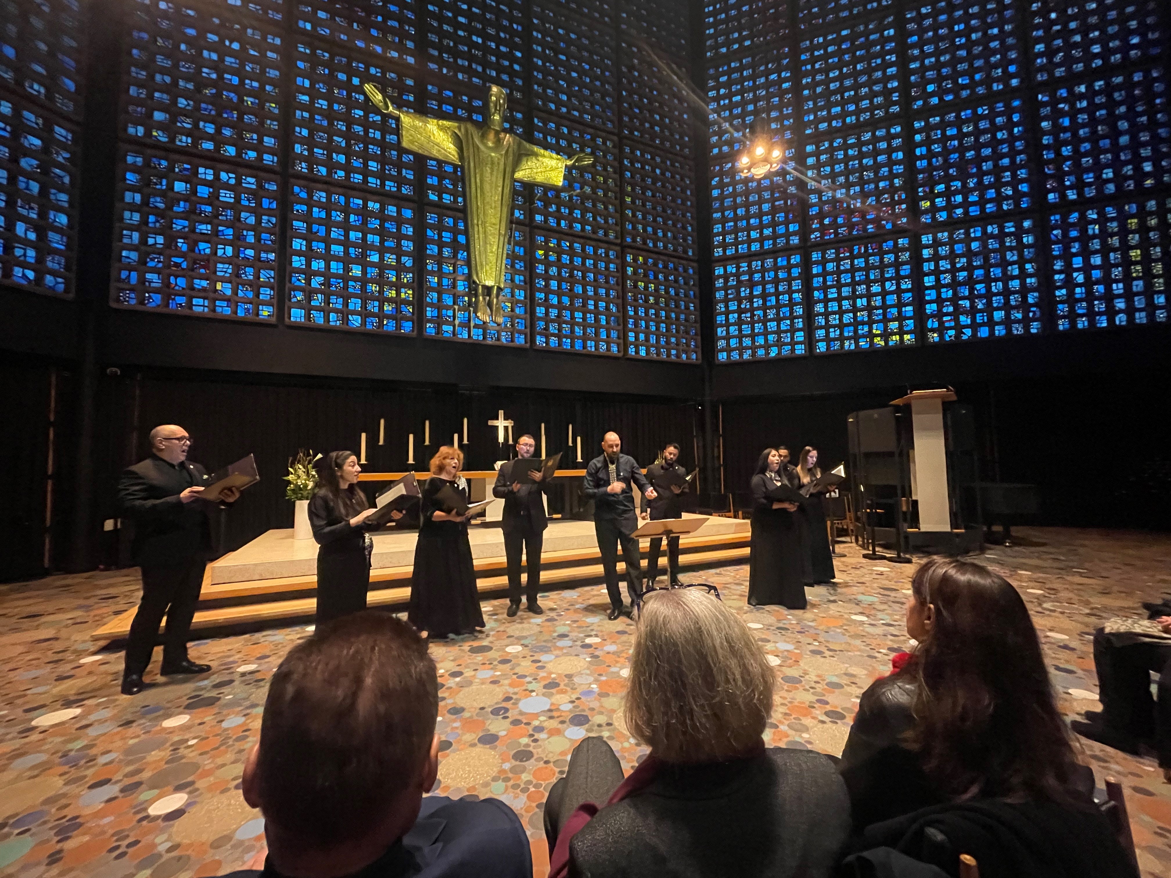 KorMalta performing at the Kaiser Wilhelm Memorial Church