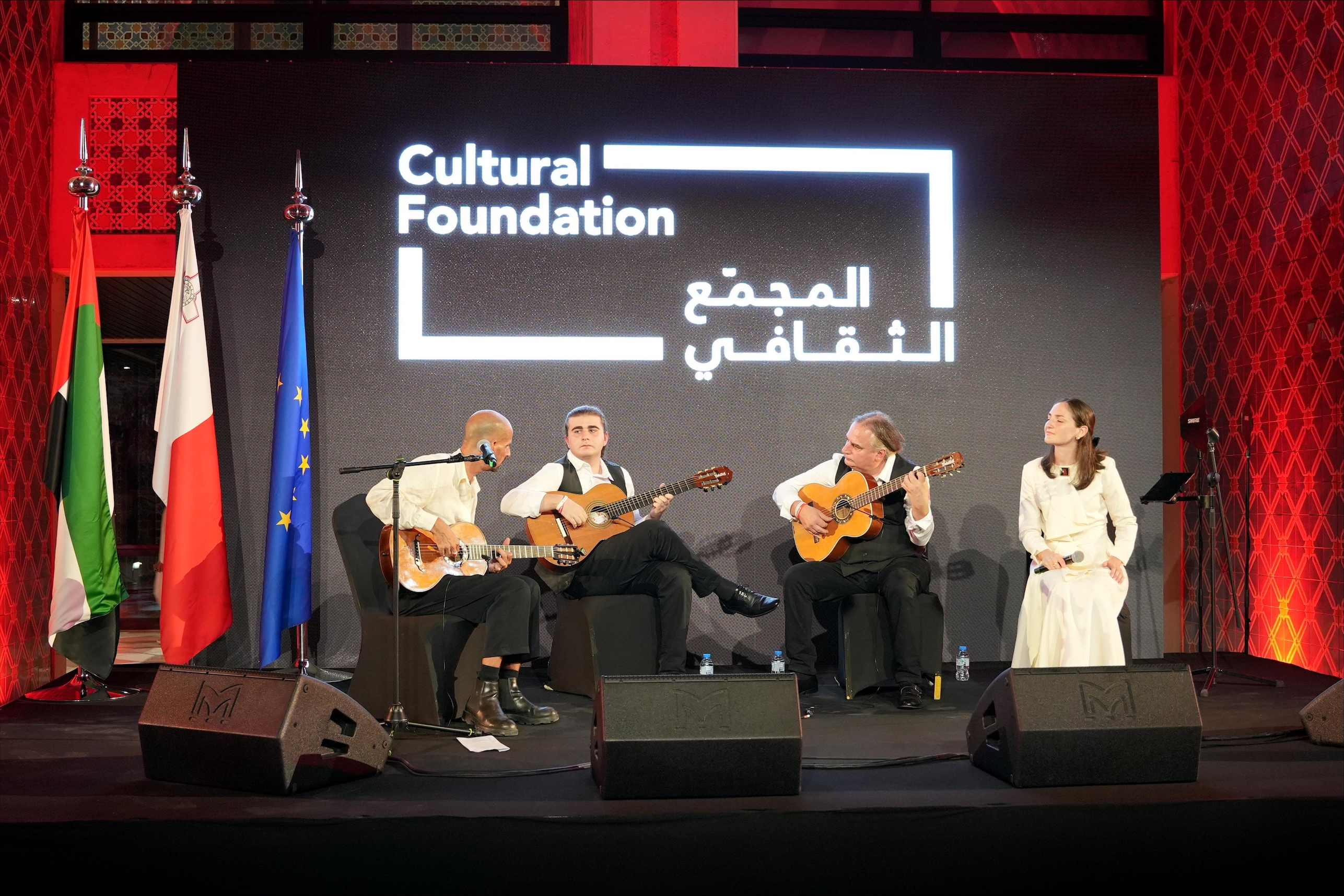 Group of Maltese Folk Musicians “Ilhna Mitlufa” in action.