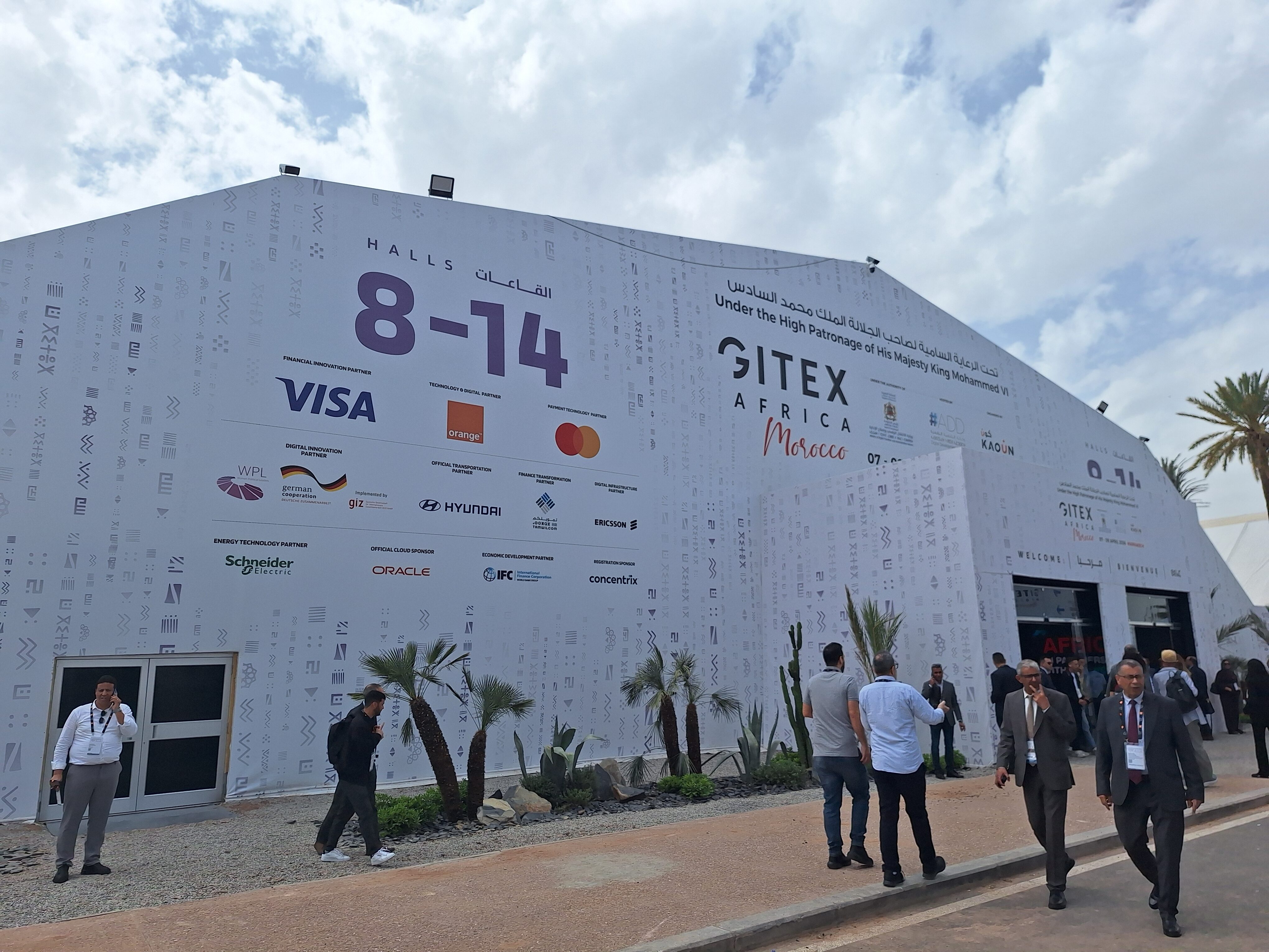 Image of the fairgrounds in Marrakech.