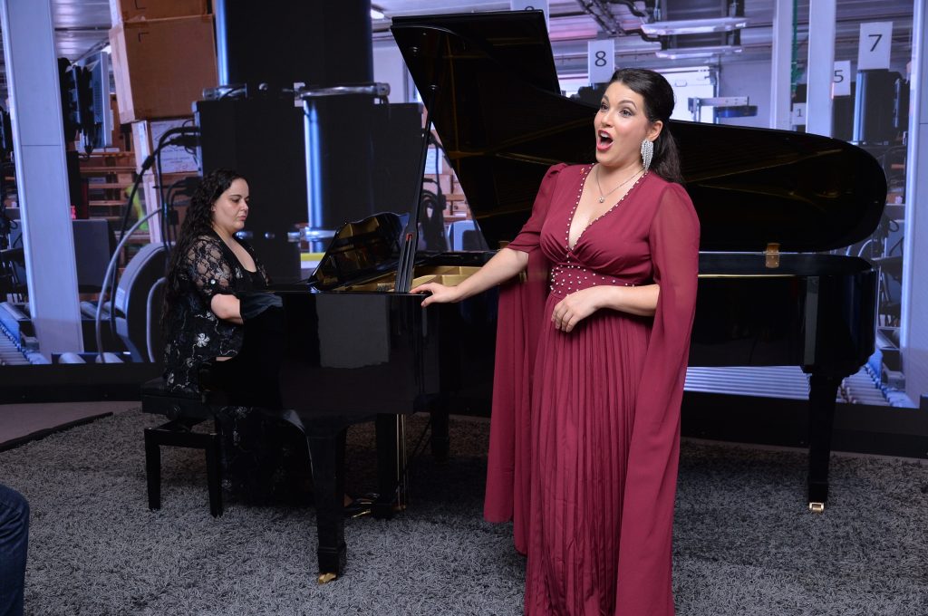 Soprano Nicola Said and Pianist Maria Elena Farrugia singing the national anthems