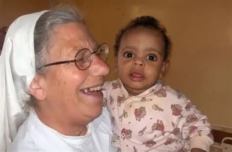 A Franciscan sister with a child at a Franciscan-supported orphanage in Addis Ababa, Ethiopia.